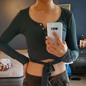 Wrap crop top